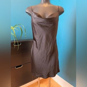 Urban outfitters cowl neck satin mini dress